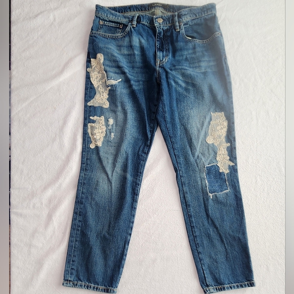 Lauren Ralph Lauren Jeans Black Label Women’s 8 Waist 32" Inseam 27" 100% Cotton
